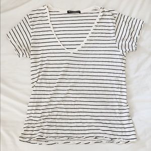 Black and white stripped shirt